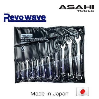 [ZVLJ3W ลด 45.-] Asahi ชุดปากตายข้างแหวน 11 ตัว (8-24 mm) รุ่นใหม่ Revowave Made in Japan