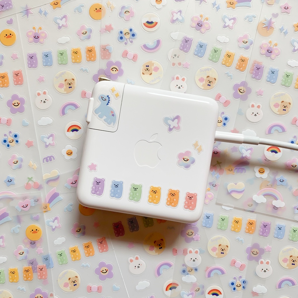 STICKER ⌗ น้องกระปุ้กกระปิ้ก ver.2 🍒 pvc ใส 🎟️ 45 บาท/ 1 แผ่น