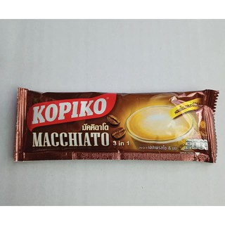 กาแฟโกปิโก มัคคิอาโต KOPIKO Macchiato กาแฟสำเร็จรูปผสมชนิดผง 3 in 1 มีฮาลาล HALAL มี อย. จำนวน 1 ซอง