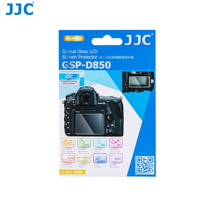 JJC GSP-D850 กระจกนิรภัยป้องกันหน้าจอกล้องสําหรับ Nikon D850