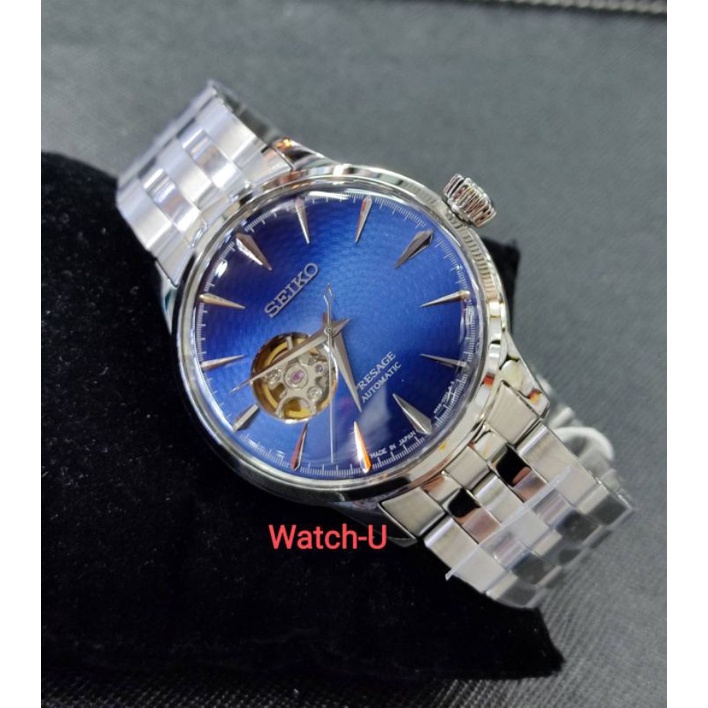 ช้อปดีมีคืน นาฬิกาข้อมือผู้ชาย Seiko Automatic Presage Cocktail "BLUE ACAPULO" รุ่น SSA439J1 SSA439J SSA439