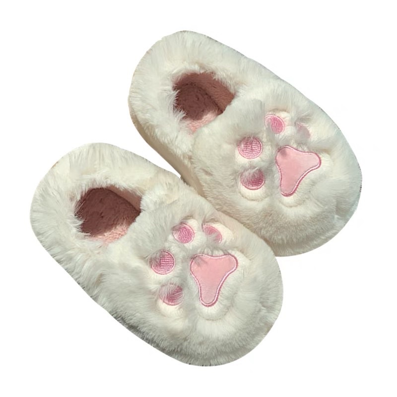พร้อมส่ง🐈💕 รองเท้า อุ้งเท้าแมว Slipper สลิปเปอร์ขนนุ่ม 49022