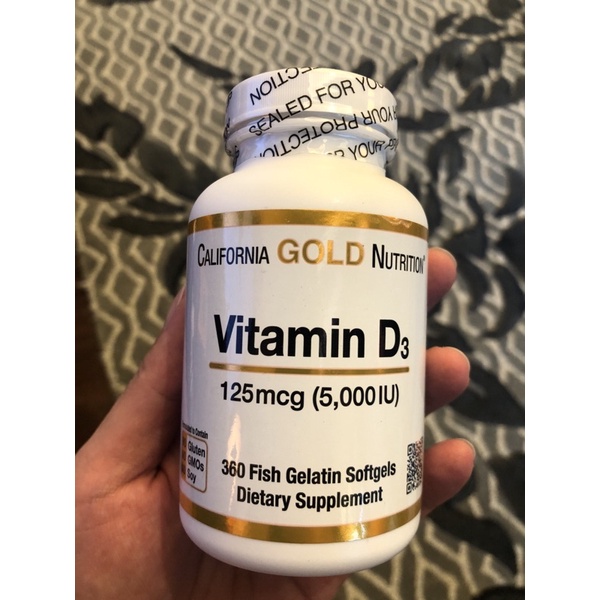 พร้อมส่ง วิตามินD3 เสริมภูมิ ต้านCovid ยี่ห้อ California Gold Nutrition,Vitamin D3,125 mcg (5,000 IU) นำเข้าจาก USA