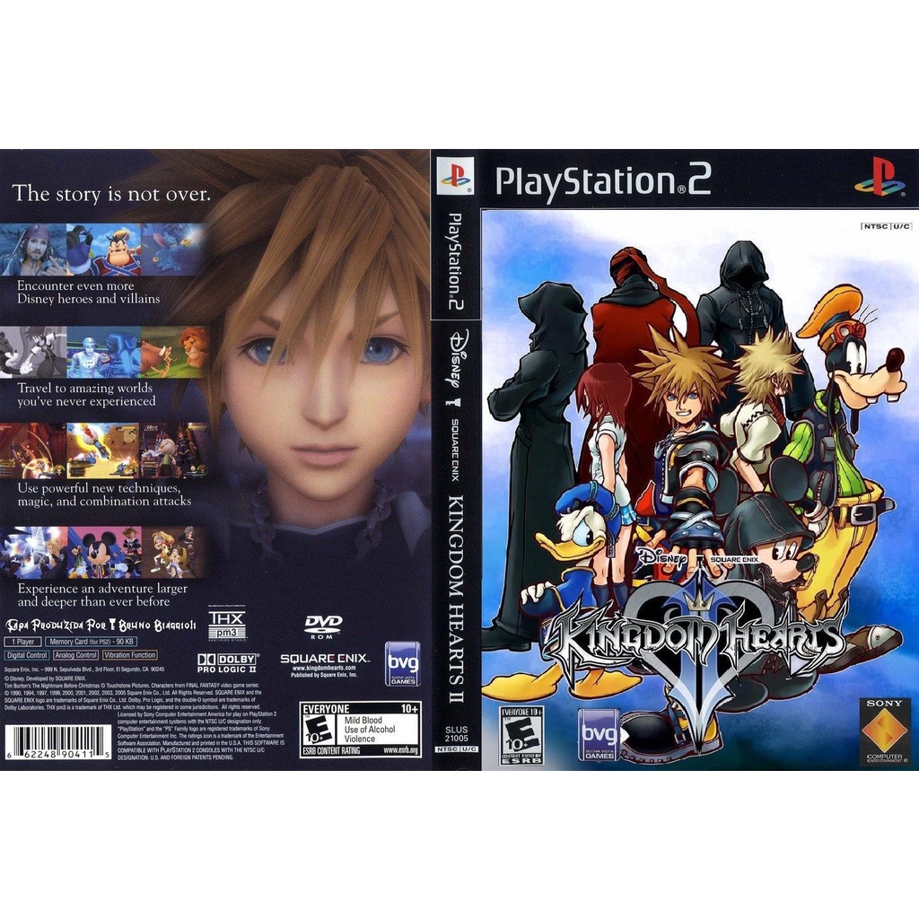 แผ่นเกมส์ PS2 Kingdom Hearts II   คุณภาพ ส่งไว (DVD)