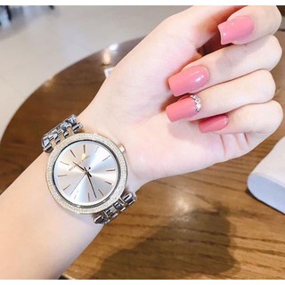 🎀 (สด-ผ่อน) นาฬิกา MK สายสแตนเลส สีเงินสายทูโทน MK3215 Michael Kors Womens Darci Two-Tone Bracelet Watch