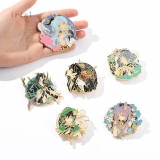 Genshin เข็มกลัดโลหะ Ganyu Xiao Venti Keqing เข็มกลัด Impact Pins ขนาดกะทัดรัด