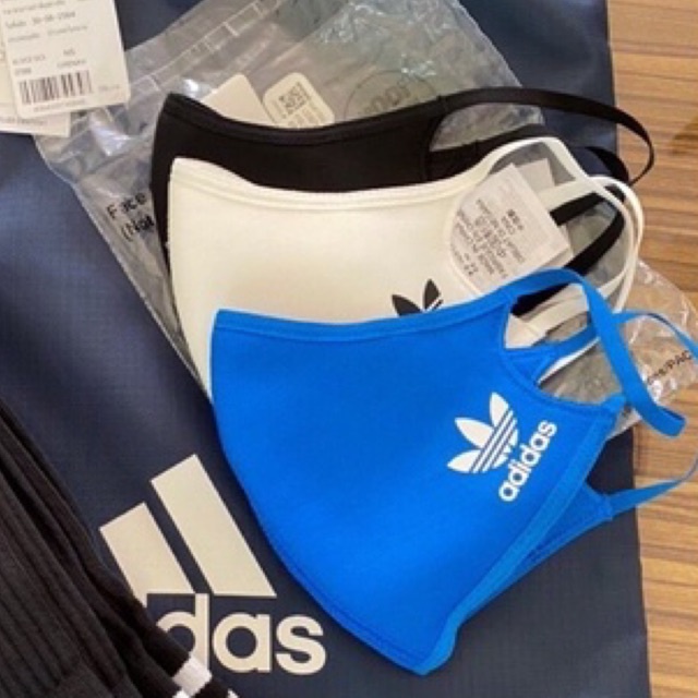 (ลิขสิทธิ์แท้) แพ็คละ 3 ชิ้น🌻adidas แมส size M/L 3-Pack  หลากสี HB7854