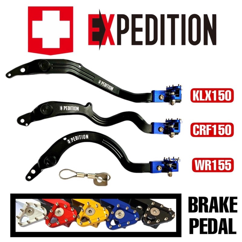 Expedition เบรคเหยียบ full cnc crf 150l klx dtracker และ wr155 คันเบรค expedition เบรค