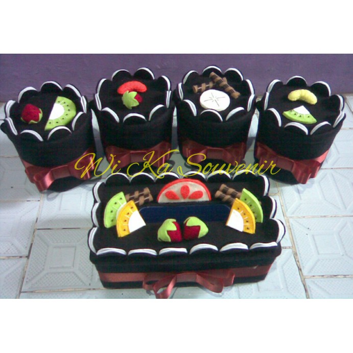 BLACK OREO FRUIT FLANNEL JAR SET