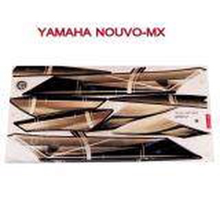 A สติ๊กเกอร์ติดรถมอเตอร์ไซด์ สำหรับ YAMAHA  NOUVO-MX ปี2007สีขาวมุก