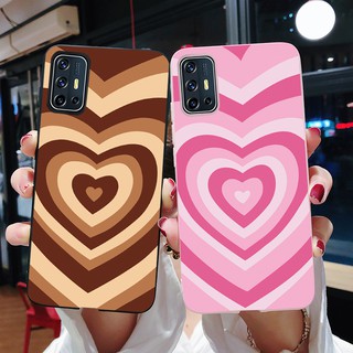 เคสโทรศัพท์มือถือลายหัวใจสีดําสีชมพูสําหรับ Vivo V19 V 19 Vivov19