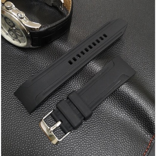 Tali Jam OEM sesuai Casio 5468 EDIFICE EFR-303/304 EFR-516PB EFR-516 สร้อยข้อมือยางซิลิโคน เรซิน 22 มม.