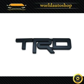 โลโก้ "TRD" size M สูง 6เซน สีดำด้าน ไฮลัค รีโว้ ร็อคโค สี ดำ Hilux Revo, Rocco Toyota 2 , 4 ประตู ปี2014-2018