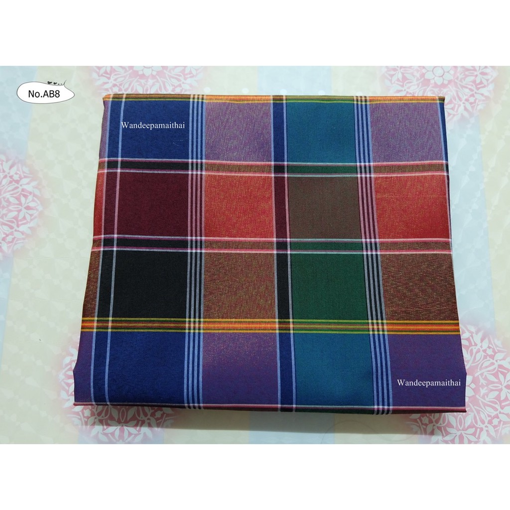 ผ้าโสร่งไหม ผ้าโสร่ง โสร่ง เนื้อดี ราคาถูก
