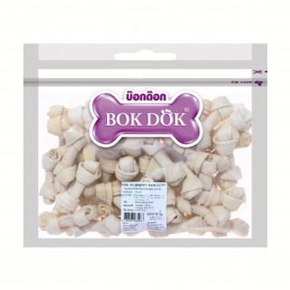 (VP01)BokDok(บ็อกด็อก) ขนมสำหรับสุนัข กระดูกผูกสีขาวขนาด2-2.75 (40ชิ้น/1แพ็ค)