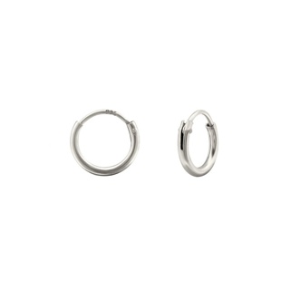 ต่างหูห่วงเงินแท้ hoop earrings ( 92.5% ) ( เงินแท้ ) ( หลอด 1.2 มิลลิเมตร ) ( ต่างหู ) ( ต่างหูห่วง ) ( ต่างหูเงินแท้ )