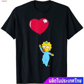 เสื้อยืดเปล่าhot2.14  วันวาเลนไทน์  คู่สมรส รัก วันแห่งความรัก โรแมนติก ของขวัญ ดอกไม้สด ช็อคโกแลต  The Simpsons Maggie