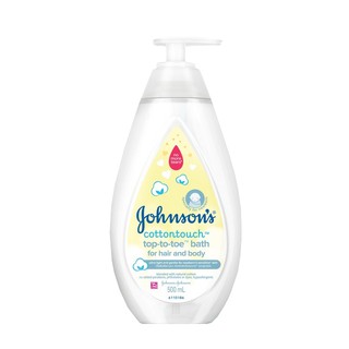 จอห์นสัน ครีมอาบน้ำ คอตตอนทัช ท็อปทูโท บาธ 500 มล. Johnson's Wash Cotton Touch Top To Toe Bath 500 ml.