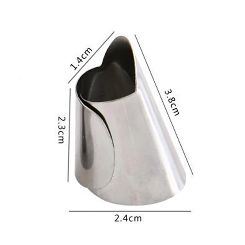 1/5 ชิ้น สร้างสรรค์ สเตนเลส ปรับได้ ทนทาน ตัดผัก ป้องกันนิ้ว / ครัว ใช้งานได้จริง อเนกประสงค์ ถั่วลิสง ปลอกนิ้ว อุปกรณ์ป้องกัน - รูปที่ 7