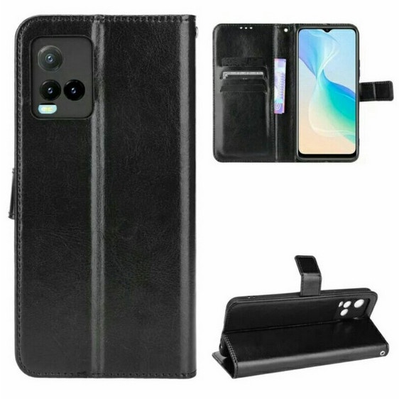 VIVO Y33S Y21A Y21T Y21S Y21 2021 CASE FLIP COVER BOOK CASING STANDING WALLET LEATHER BOOK COVER SIL