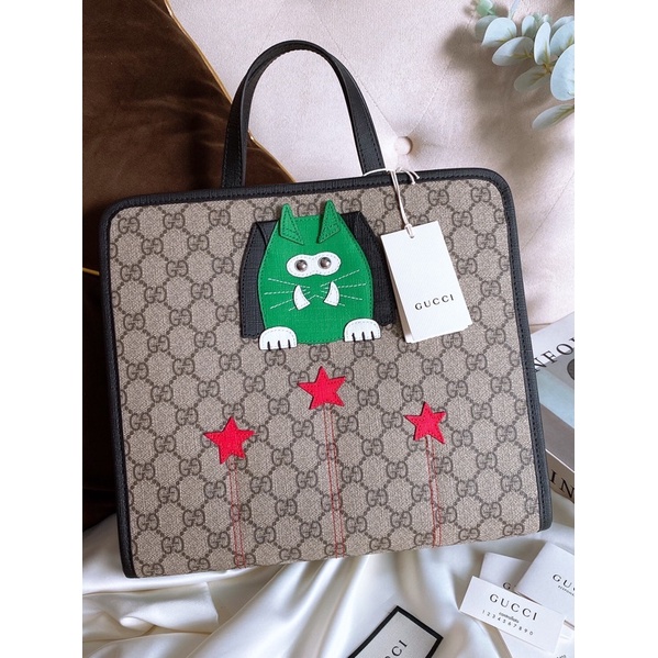 Gucci tote kid ลายgg. น้องแมว ลายใหม่ น่ารัก น่าสะสมมาก