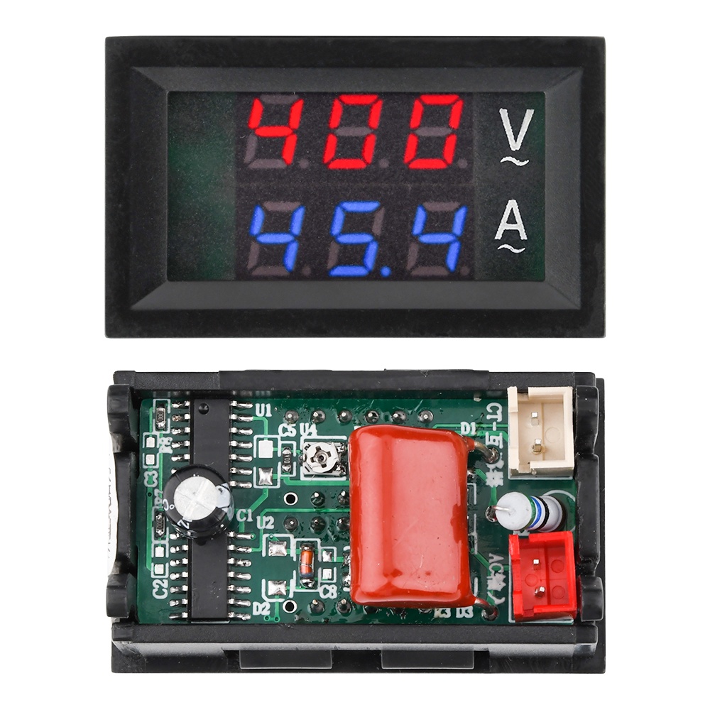 Pcbfun โวลต์มิเตอร์ดิจิทัล AC 50-500V แอมมิเตอร์ รูปที่ 4