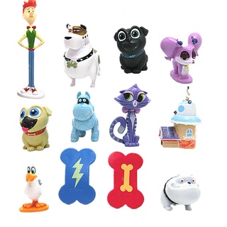 ตุ๊กตาฟิกเกอร์ อนิเมะ Bingo Rolly Dog Pals ขนาดเล็ก ของเล่นสะสม สําหรับเด็ก 12 ชิ้น ต่อชุด