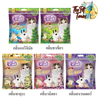 Catty cat ทรายเต้าหู้อนามัย สำหรับแมว สูตรธรรมชาติ 100% ขนาด 6 ลิตร ผลิตจากกากถั่วเหลืองธรรมชาติปราศจากส่วนผสมที่เป็นอัน