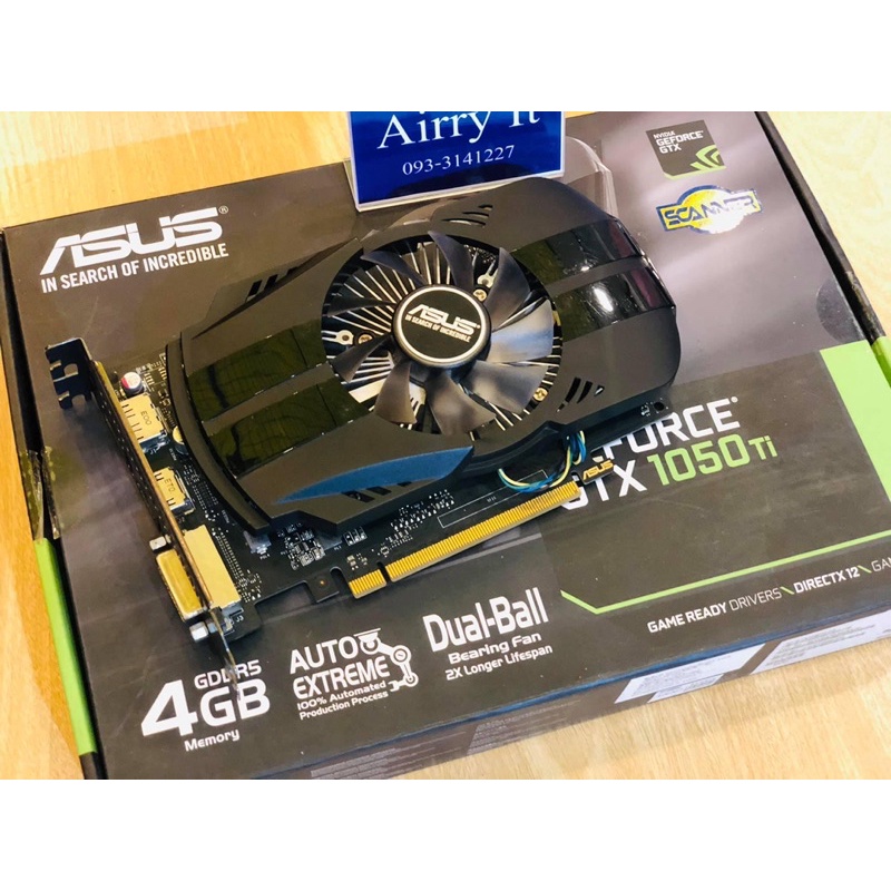 การ์ดจอ GTX 1050ti 4gb 128bit ddr5 ไม่ต่อไฟเลี้ยง มือ2พร้อมส่ง มีให้เลือกหลายแบรนด์