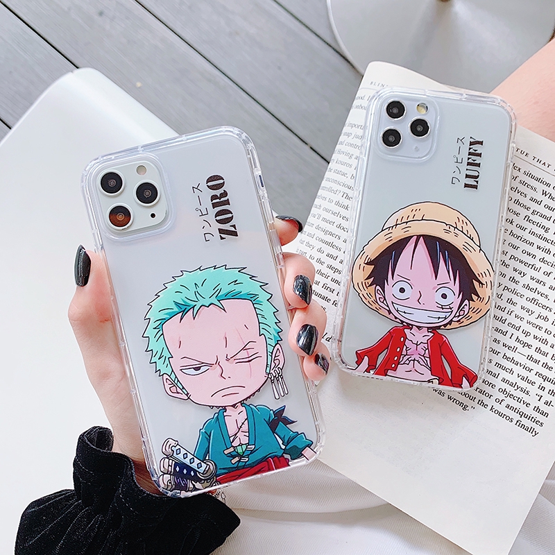 เคสโทรศ พท ส ใสพ มพ ลาย One Piece ส าหร บ Iphone 11 Pro Max 678 Plus X Xr Luffy Shopee Thailand