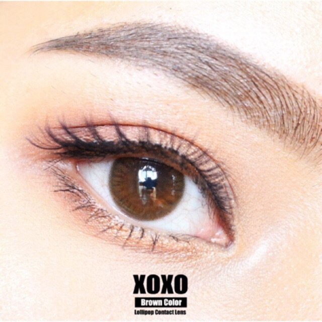 🔥 คอนแทคเลนส์ ✨ขนาดมินิ ✨Brown✨Xoxo (lollipop)