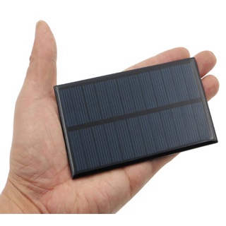 แผงโซล่าเซลล์ 6V 100mA 1W Solar Panel Photovoltaic Epoxy Panel Solar Module 110*60*2.5mm.