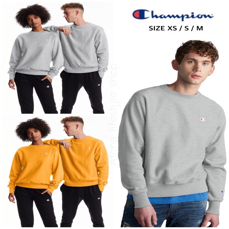 เสื้อแขนยาวChampion เสื้อแขนยาวผู้ชาย ของแท้ พร้อมส่งของสี