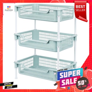 ชั้นวางของพลาสติก 3 ชั้น API ECO FRIENDLY สีเขียวPLASTIC RACK API ECO FRIENDLY 3-TIER GREEN