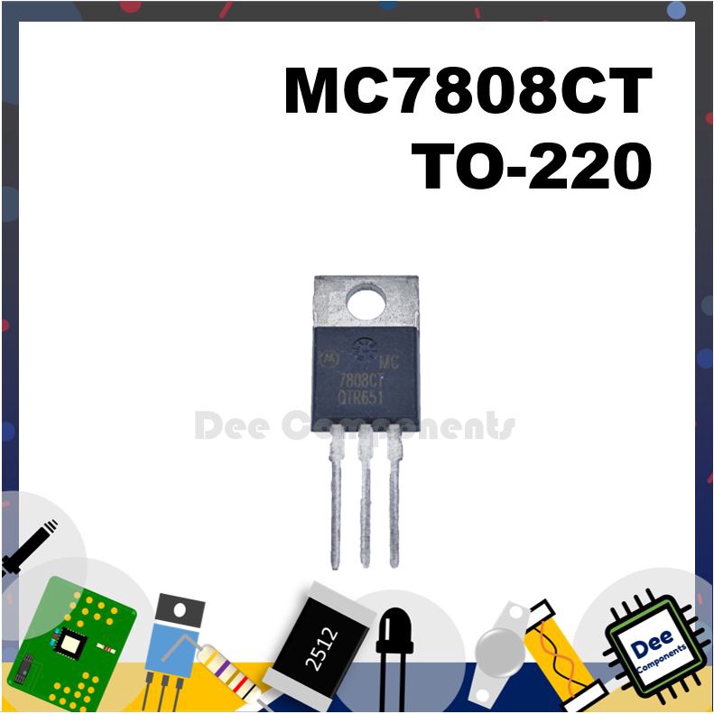 MC7808CT  Power Management ICs TO-220 8V 0°CTO125°C MC7808CT onsemi / Fairchild 16-4-26