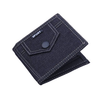 กระเป๋าสตางค์ผ้าใบสั้นแฟชั่น Unisex