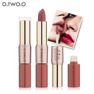 O . Two.o 2 in 1 ลิปสติกเนื้อแมท 12 สี