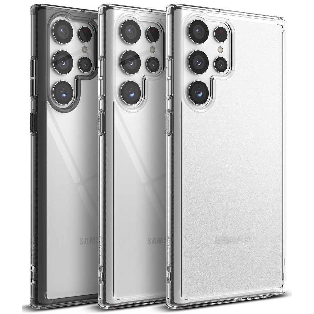 Ringke Fusion สําหรับ Galaxy S22 Ultra Clear Natual Form เคสป้องกัน