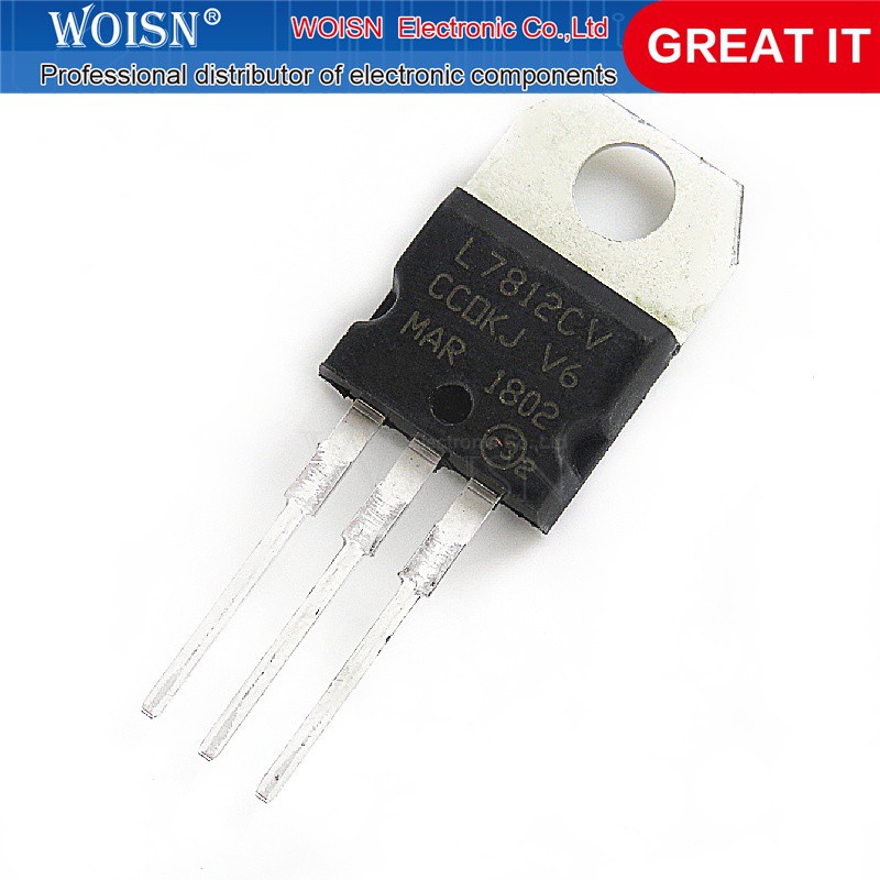 10 ชิ้น/ล็อต L7812CV TO-220 L7812 LM7812 7812 ตัวควบคุมแรงดันไฟฟ้าบวกในสต็อก