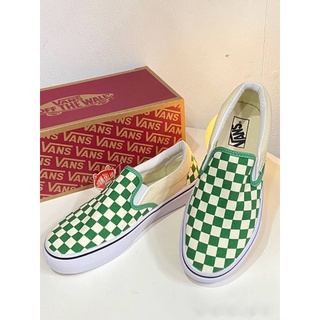 รองเท้าผ้าใบ Vans Slip on Checkerboard พร้อมกล่อง