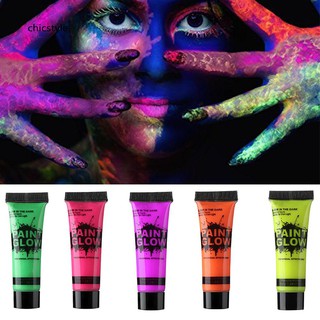 10ml Fluorescent Glow Club Pub Party Festival Makeup UV Neon Face &amp; Body Paint