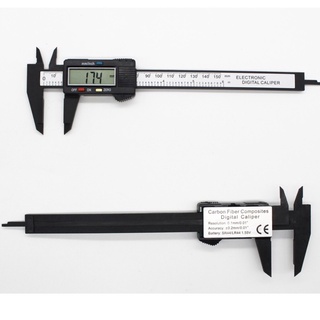พร้อมส่งจากไทยเวอร์เนียร์ผลิตจากคาร์บอนไฟเบอร์6นิ้ว Vernier Caliper อุปกรณ์สำหรับวัดขนาด