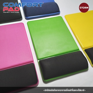 Storm Mousepad แผ่นรองเมาส์ ที่รองข้อมือ ที่รองเมาส์ ที่รองเมาส์พร้อมฟองน้ำรองข้อมือ ลดอาการเมื่อยบริเวณข้อมือได้ CP300