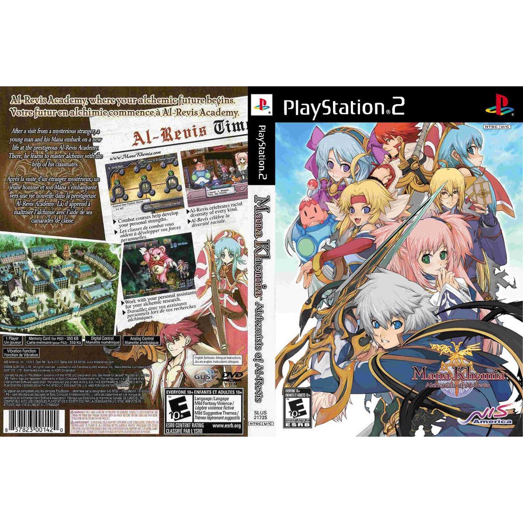 แผ่นเกมส์ PS2 Mana Khemia Alchemists of Al-Revis คุณภาพ ส่งไว (DVD)