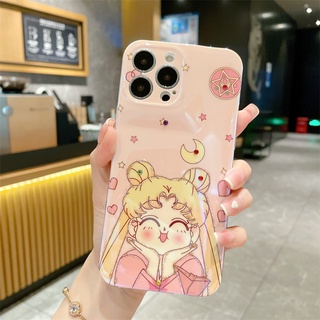 เคสโทรศัพท์มือถือ ลายการ์ตูนเซเลอร์มูน แวววาว สําหรับ iPhone13Promax