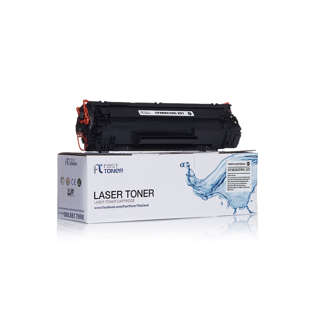 Fast Toner หมึกพิมพ์เทียบเท่า Toner HP  CF283X//Canon CRG 337 /Canon MF210/MF211/MF212/HP LaserJet Pro M125