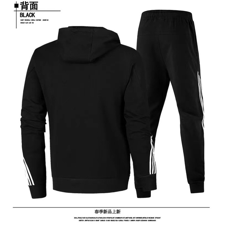 ส่งเร็ว ชุดวอร์ม เสื้อฮู้ดดี้ กางเกงวอร์ม แบบสวมหัว สไตล์สปอร์ต สําหรับผู้ชาย - รูปที่ 6