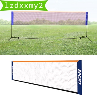 Newest  Portable Badminton Net Set - for Tennis, Soccer Tennis, Pickleball, Kids Volleyball - Easy Setup Nylon Sports Net