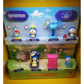 ของเล่น Mcd McDonalds happy meal Doraemon หน้ายิ้ม 50 ปี