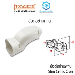 ข้อต่อข้ามคาน หรือ ข้ามคาน ยี่ห้อ TotalSlim+ เหนียว ทนทาน ใช้สำหรับครอบแป๊บทองแดงแอร์